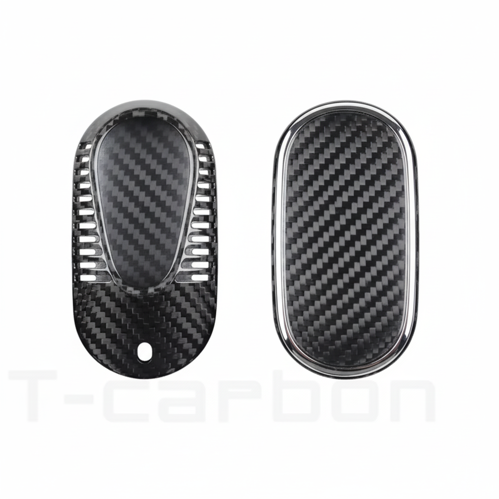 Black carbon fiber key cover