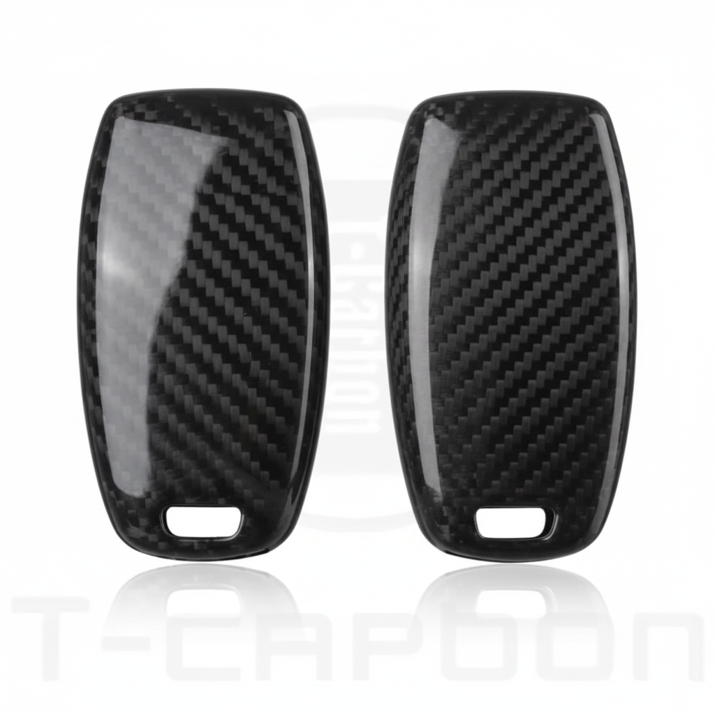 Black forged carbon Mercedes key cover