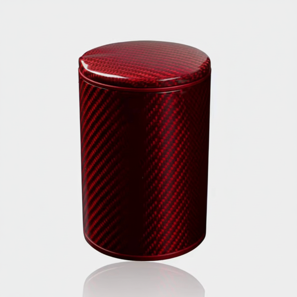 Red carbon fiber ashtray