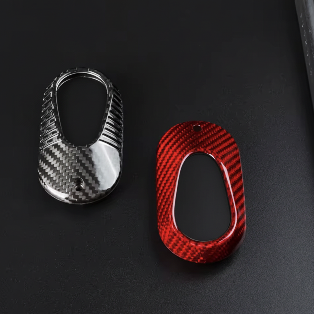 Silver black and red key covers