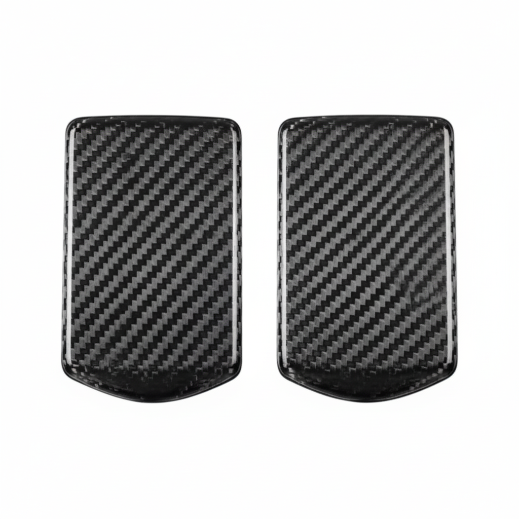 Silver black Volvo key cover