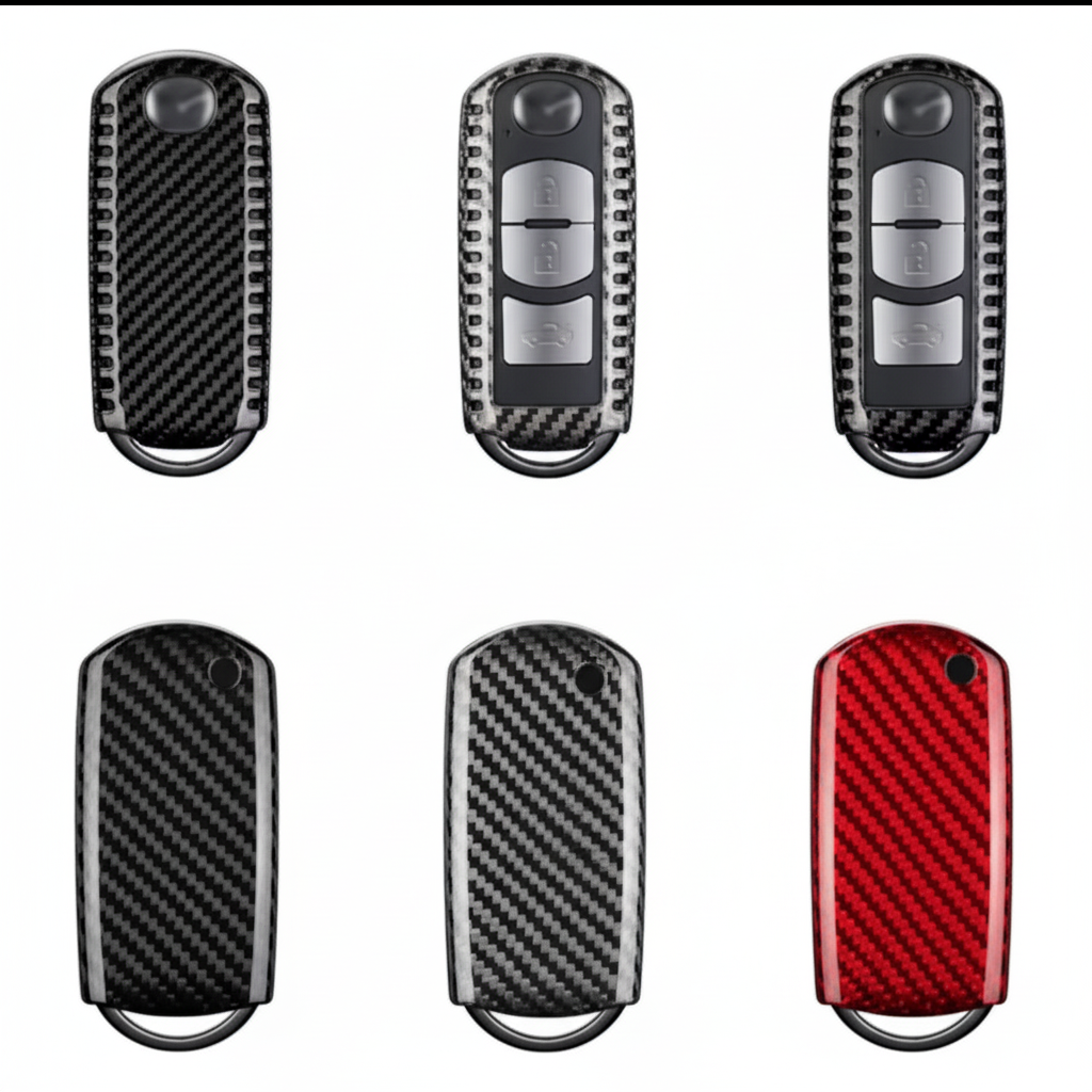 Six key covers in three colors - grid view