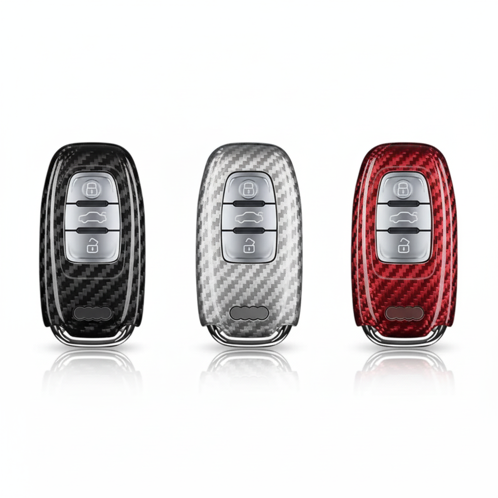 Three Audi key covers