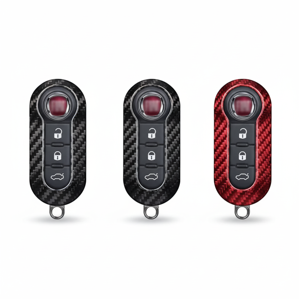 Three Fiat key covers